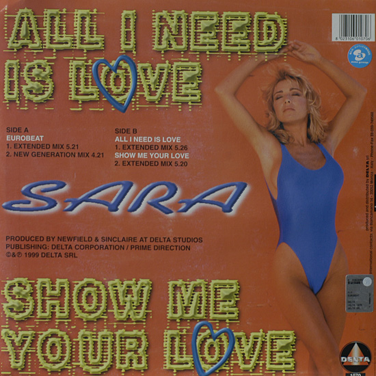 ALL I NEED IS LOVE / SARA (DELTA1070b)